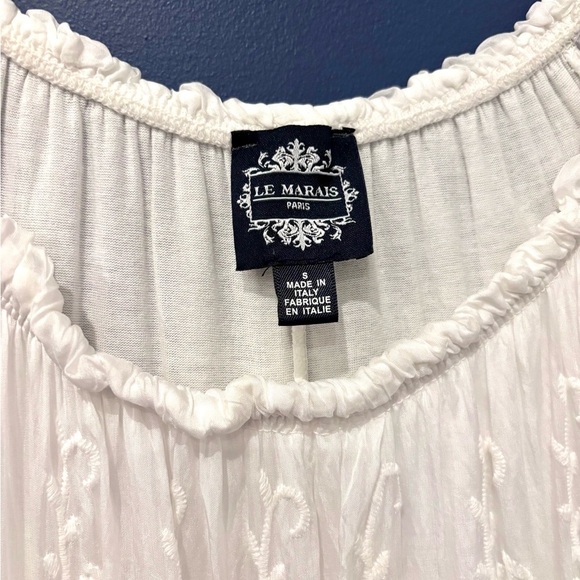 Le Marais Paris Crochet Silk Top - Picture 4 of 4